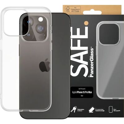 Coque transparente PanzerGlass pour iPhone 15 Pro Max - Protection - Publicité Coque transparente PanzerGlass pour iPhone 15 Pro Max - Protection - Publicité