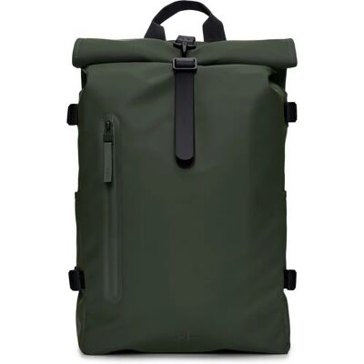 Sac à dos Rains Rolltop (14590) - vert - Publicité Sac à dos Rains Rolltop (14590) - vert - Publicité