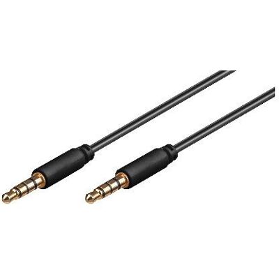 MicroConnect 3,5 mm Äänijohto - 3m Musta - Äänijohto MicroConnect 3,5 mm Äänijohto - 3m Musta - Äänijohto