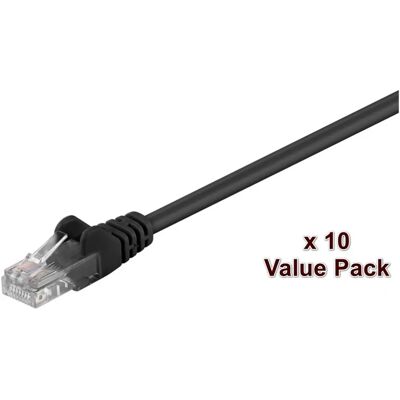 Câble réseau MicroConnect 1m Cat5e U/UTP - Noir - Publicité Câble réseau MicroConnect 1m Cat5e U/UTP - Noir - Publicité