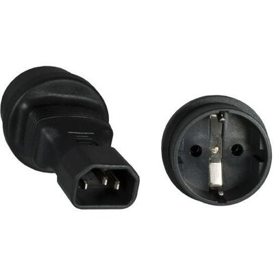 MicroConnect Strømadapter - C14 til Schuko - Svart MicroConnect Strømadapter - C14 til Schuko - Svart