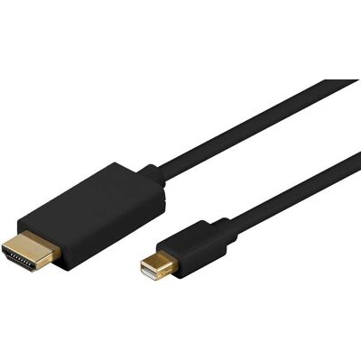 Microconnect MDPHDMI1B Video Kabeladapter - 1m Mini DisplayPort HDMI Typ A Microconnect MDPHDMI1B Video Kabeladapter - 1m Mini DisplayPort HDMI Typ A