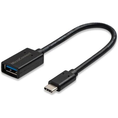 Microconnect USB-C zu USB-A Kabel - 0,2m - Schwarz, Blau, Silber - USB 3.2 Gen 1 Microconnect USB-C zu USB-A Kabel - 0,2m - Schwarz, Blau, Silber - USB 3.2 Gen 1