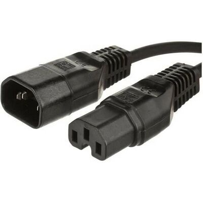 Kabel zasilający MicroConnect - 1m C14-C15 - Czarny Kabel zasilający MicroConnect - 1m C14-C15 - Czarny