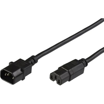 Câble d'alimentation MicroConnect - 0,5m C14 à C15 - Noir - Publicité Câble d'alimentation MicroConnect - 0,5m C14 à C15 - Noir - Publicité
