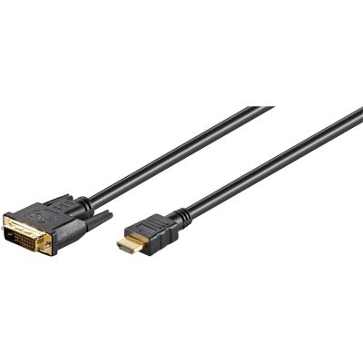 MicroConnect HDMI DVI-D 1m Adapter - Schwarz MicroConnect HDMI DVI-D 1m Adapter - Schwarz