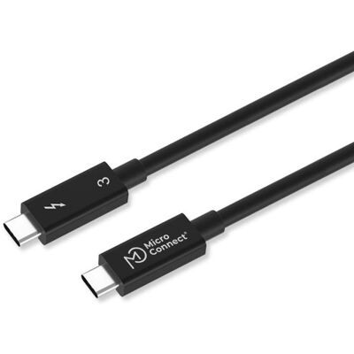 Cavo Thunderbolt Microconnect TB3020 - 2m - Nero - Cavo Thunderbolt Cavo Thunderbolt Microconnect TB3020 - 2m - Nero - Cavo Thunderbolt