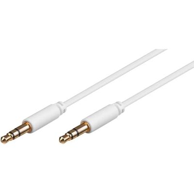 MicroConnect 3,5mm stereo lydkabel - 3m Hvit MicroConnect 3,5mm stereo lydkabel - 3m Hvit