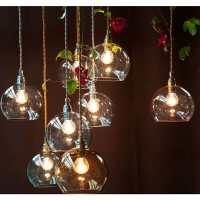 Suspension Rowan d'Ebb & Flow - Corail brillant, 22cm, Verre soufflé - Publicité Suspension Rowan d'Ebb & Flow - Corail brillant, 22cm, Verre soufflé - Publicité
