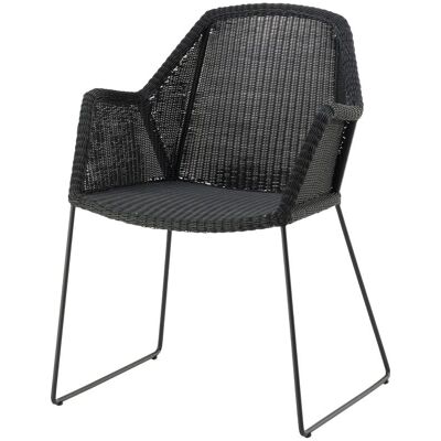 Chaise de jardin empilable Cane-line Breeze - Noir - Publicité Chaise de jardin empilable Cane-line Breeze - Noir - Publicité