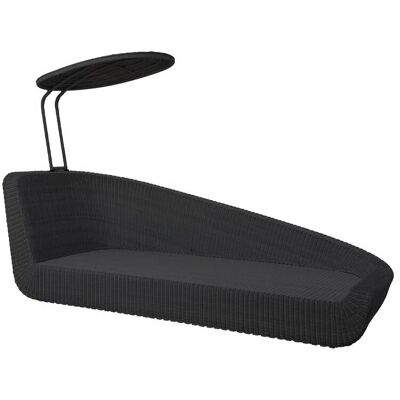 Cane-line Savannah Daybed Linkes Modul - Schwarz - Outdoor Daybed Cane-line Savannah Daybed Linkes Modul - Schwarz - Outdoor Daybed