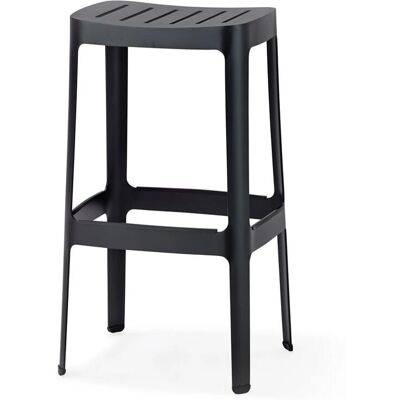 Cane-line Outdoor Cut Barhocker - Schwarz Aluminium Cane-line Outdoor Cut Barhocker - Schwarz Aluminium