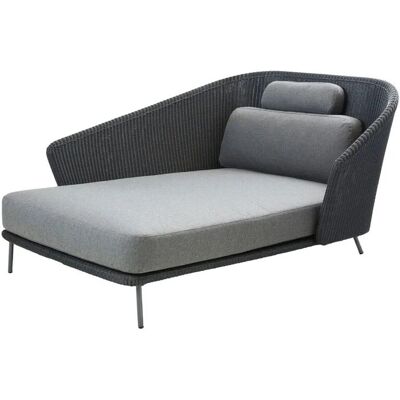 Cane-line Mega Daybed - Grafitt - L180 cm - Høyre Cane-line Mega Daybed - Grafitt - L180 cm - Høyre
