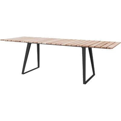Table à manger en teck Cane-line Copenhagen - Gris lave - Publicité Table à manger en teck Cane-line Copenhagen - Gris lave - Publicité