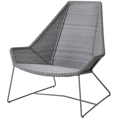 Chaise haute Cane-line Breeze pour l'extérieur - Gris clair - Publicité Chaise haute Cane-line Breeze pour l'extérieur - Gris clair - Publicité