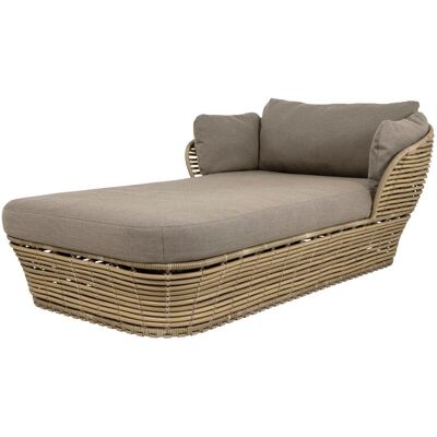 Cane-line Utendørs Kurv Dagbed - Taupe/Naturlig - 203cm - Hage Lounge Møbler Cane-line Utendørs Kurv Dagbed - Taupe/Naturlig - 203cm - Hage Lounge Møbler