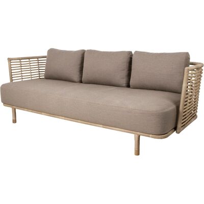 Cane-line Outdoor Sense 3 Pers. Sofa - Natur/ Taupe Cane-line Outdoor Sense 3 Pers. Sofa - Natur/ Taupe