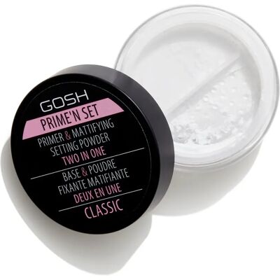 Gosh Copenhagen Velvet Touch Prime'n Set 2-em-1 Transparente - Primer e Pó Fixador Gosh Copenhagen Velvet Touch Prime'n Set 2-em-1 Transparente - Primer e Pó Fixador
