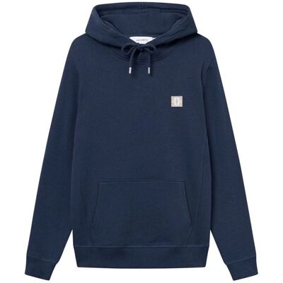 Les Deux - Model Piece 2.0 Hoodie - Blå - Hættetrøje Les Deux - Model Piece 2.0 Hoodie - Blå - Hættetrøje