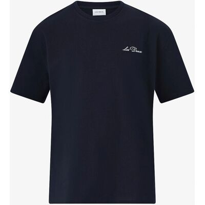 Les Deux Model - Blå Crew T-shirt - Herre Les Deux Model - Blå Crew T-shirt - Herre