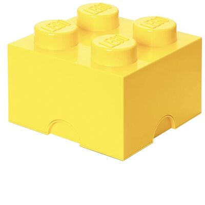Żółte pudełko na przechowywanie LEGO - 25x25x18 - Stosowalne, Trwałe Żółte pudełko na przechowywanie LEGO - 25x25x18 - Stosowalne, Trwałe