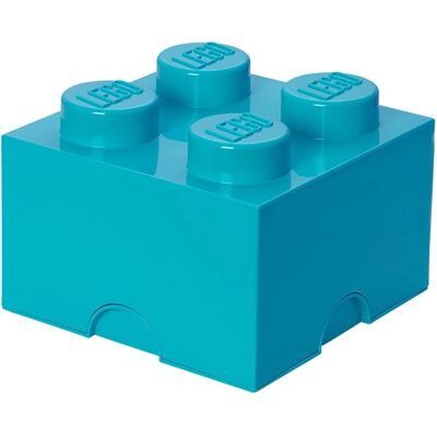 Modrá skladovací krabice LEGO - 4 kostky - Organizátor hraček Modrá skladovací krabice LEGO - 4 kostky - Organizátor hraček