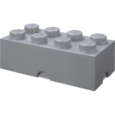 LEGO 8-Stud Storage Brick - Grijs LEGO 8-Stud Storage Brick - Grijs