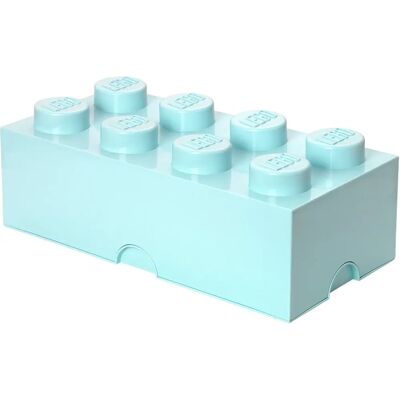 Boîte de rangement LEGO - Bleu - 8 tenons - 50x25x18 - Aqua Light Blue - Taille Unique - Publicité Boîte de rangement LEGO - Bleu - 8 tenons - 50x25x18 - Aqua Light Blue - Taille Unique - Publicité