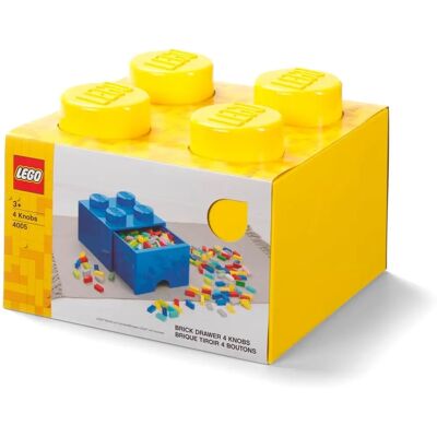 LEGO Aufbewahrungsbox Gelb - Stapelbarer Spielzeugbehälter LEGO Aufbewahrungsbox Gelb - Stapelbarer Spielzeugbehälter
