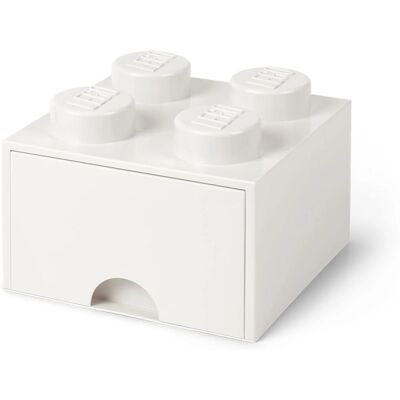 LEGO Oppbevaringsskuff 4 Knapper - Hvit LEGO Oppbevaringsskuff 4 Knapper - Hvit