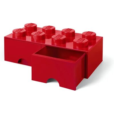 Cassetto di stoccaggio rosso LEGO - Organizzatore giochi e ufficio Cassetto di stoccaggio rosso LEGO - Organizzatore giochi e ufficio