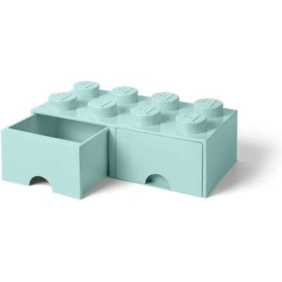 LEGO Opberglaad - Kleurrijke stapelbare lade - 50x25x18 - AQUABLUE LEGO Opberglaad - Kleurrijke stapelbare lade - 50x25x18 - AQUABLUE