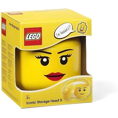 LEGO Kopf Aufbewahrungsbox - Gelb - Lagerung für LEGO Steine LEGO Kopf Aufbewahrungsbox - Gelb - Lagerung für LEGO Steine
