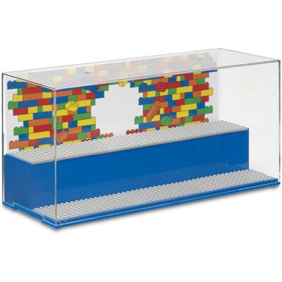 NIPPON Kirkas sininen LEGO Leikki- ja Näyttölaatikko NIPPON Kirkas sininen LEGO Leikki- ja Näyttölaatikko
