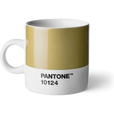 Xícara de café espresso Pantone com alça - 120ml - Ouro Xícara de café espresso Pantone com alça - 120ml - Ouro