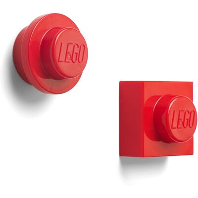 LEGO Magnetspielzeug - 2 Stück - Rot - Moderner Magnetspaß LEGO Magnetspielzeug - 2 Stück - Rot - Moderner Magnetspaß