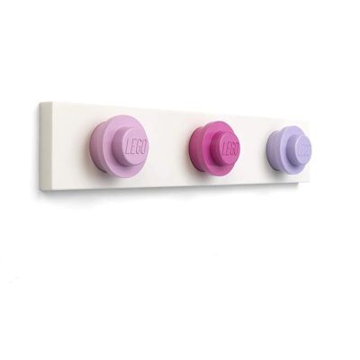 LEGO vægkrog - Rosa/Lilla/Hvid - 33cm - Garderobe LEGO vægkrog - Rosa/Lilla/Hvid - 33cm - Garderobe
