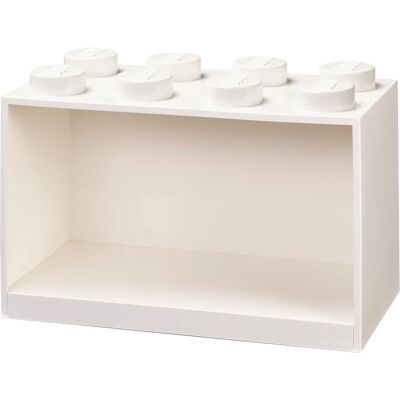 Étagère LEGO Blanc 8 Blocs - Étagère - Publicité Étagère LEGO Blanc 8 Blocs - Étagère - Publicité