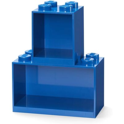 LEGO Spielzeugaufbewahrung, Brick 4 & 8 zestaw półek 2 szt. niebieski - LEGO Spielzeugaufbewahrung, Brick 4 & 8 LEGO Spielzeugaufbewahrung, Brick 4 & 8 zestaw półek 2 szt. niebieski - LEGO Spielzeugaufbewahrung, Brick 4 & 8