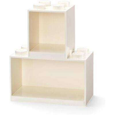LEGO Opbergplank Set - 4 & 8 Steentjes Wit LEGO Opbergplank Set - 4 & 8 Steentjes Wit