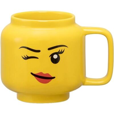 LEGO Keramikkopp Blinkende Jente - Liten - Keramikk LEGO Keramikkopp Blinkende Jente - Liten - Keramikk