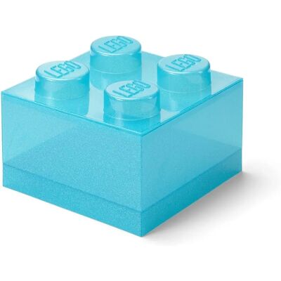 LEGO Aufbewahrungsbox - Transparent Himmelblau LEGO Aufbewahrungsbox - Transparent Himmelblau