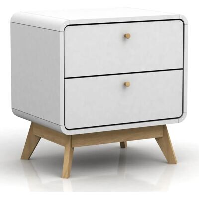 Loft24 Cassie Nightstand - White/Variant Loft24 Cassie Nightstand - White/Variant