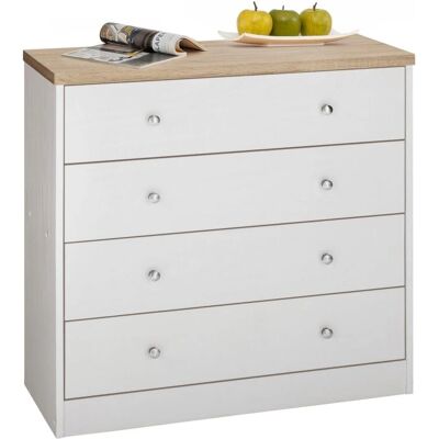 Loft24 Heide 4 Tiroirs Commode Multicolore - Type de produit - Publicité Loft24 Heide 4 Tiroirs Commode Multicolore - Type de produit - Publicité