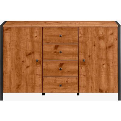 Loft24 Chris 2 Sideboard - FSC-sertifisert tre, Betonglook, Oppbevaring Loft24 Chris 2 Sideboard - FSC-sertifisert tre, Betonglook, Oppbevaring