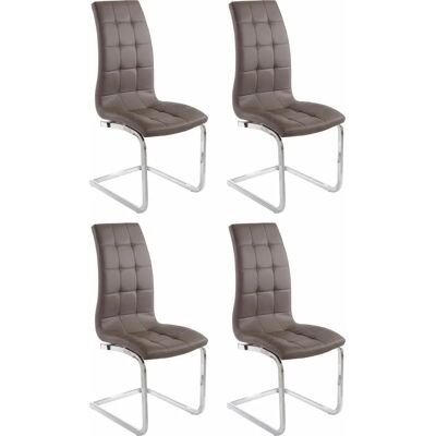 INOSIGN Lola Bürostuhl - 2/4er-Set - Braun, Stahl, Kunstleder INOSIGN Lola Bürostuhl - 2/4er-Set - Braun, Stahl, Kunstleder