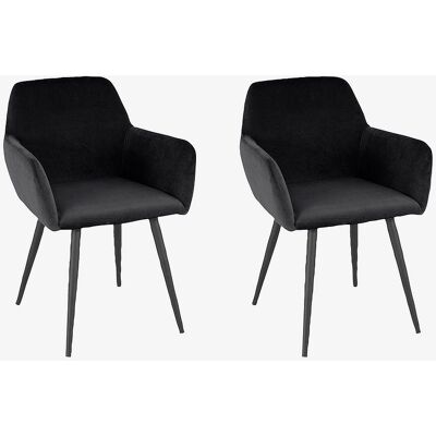 Loft24 Svart Velour Spisestol - Spisestol Loft24 Svart Velour Spisestol - Spisestol