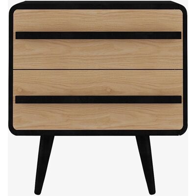 Loft24 Chantal Mesita de Noche - Negro - Mesita de Noche Loft24 Chantal Mesita de Noche - Negro - Mesita de Noche