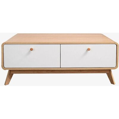 Loft24 Cassie Credenza - Skandinavisch, Weiß/Eiche - Credenza Loft24 Cassie Credenza - Skandinavisch, Weiß/Eiche - Credenza
