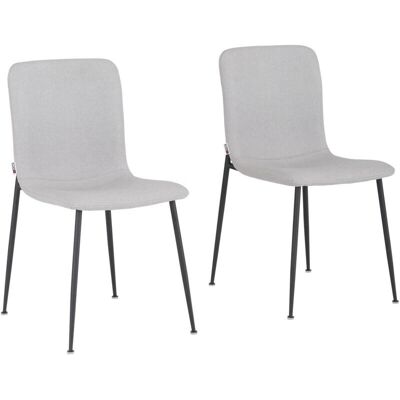 Loft24 Conjunto de 2 Sillas de Comedor Tapizadas - Juego de Sillas Loft24 Conjunto de 2 Sillas de Comedor Tapizadas - Juego de Sillas